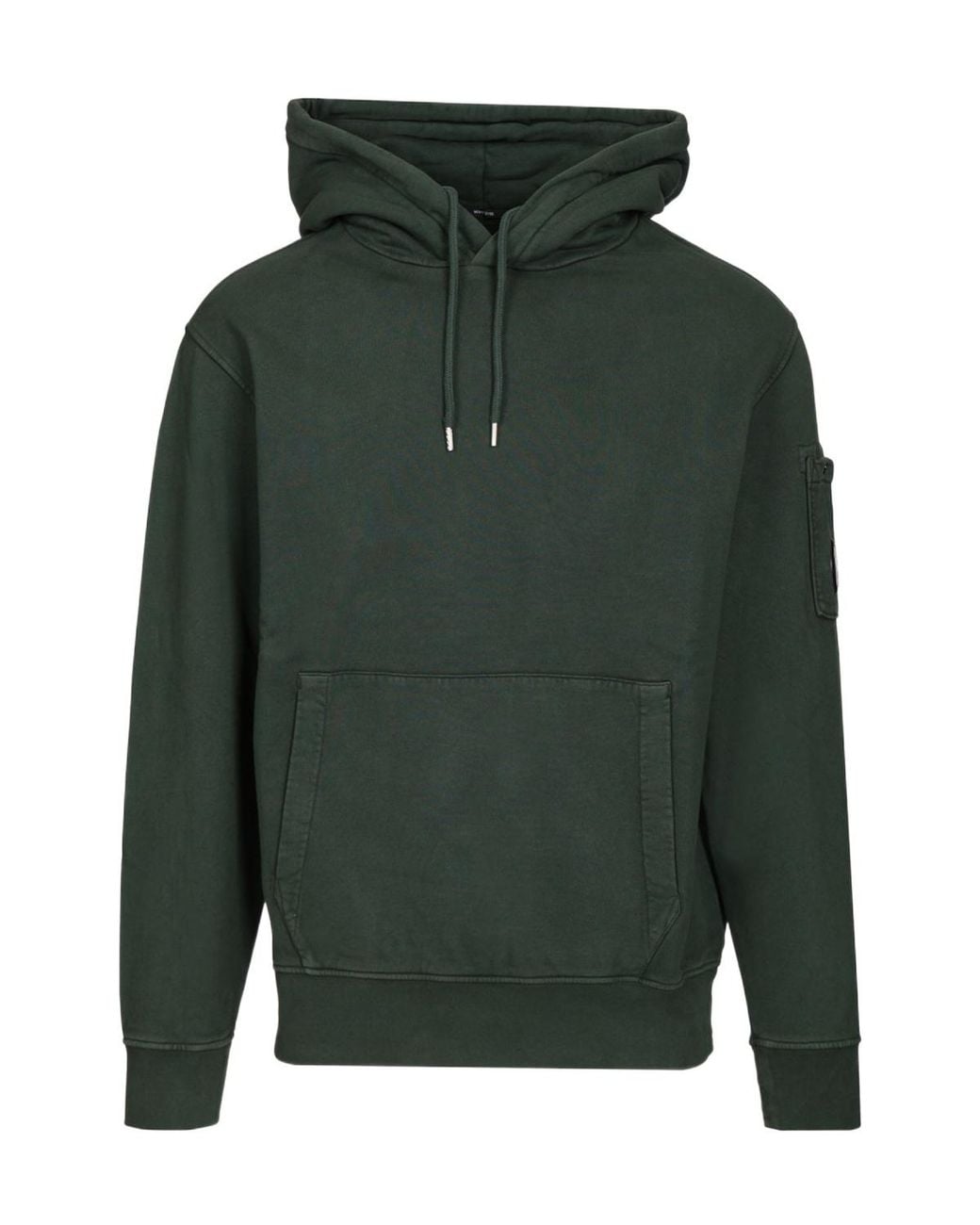 C P Company Green Lens Pocket Hoodie for men