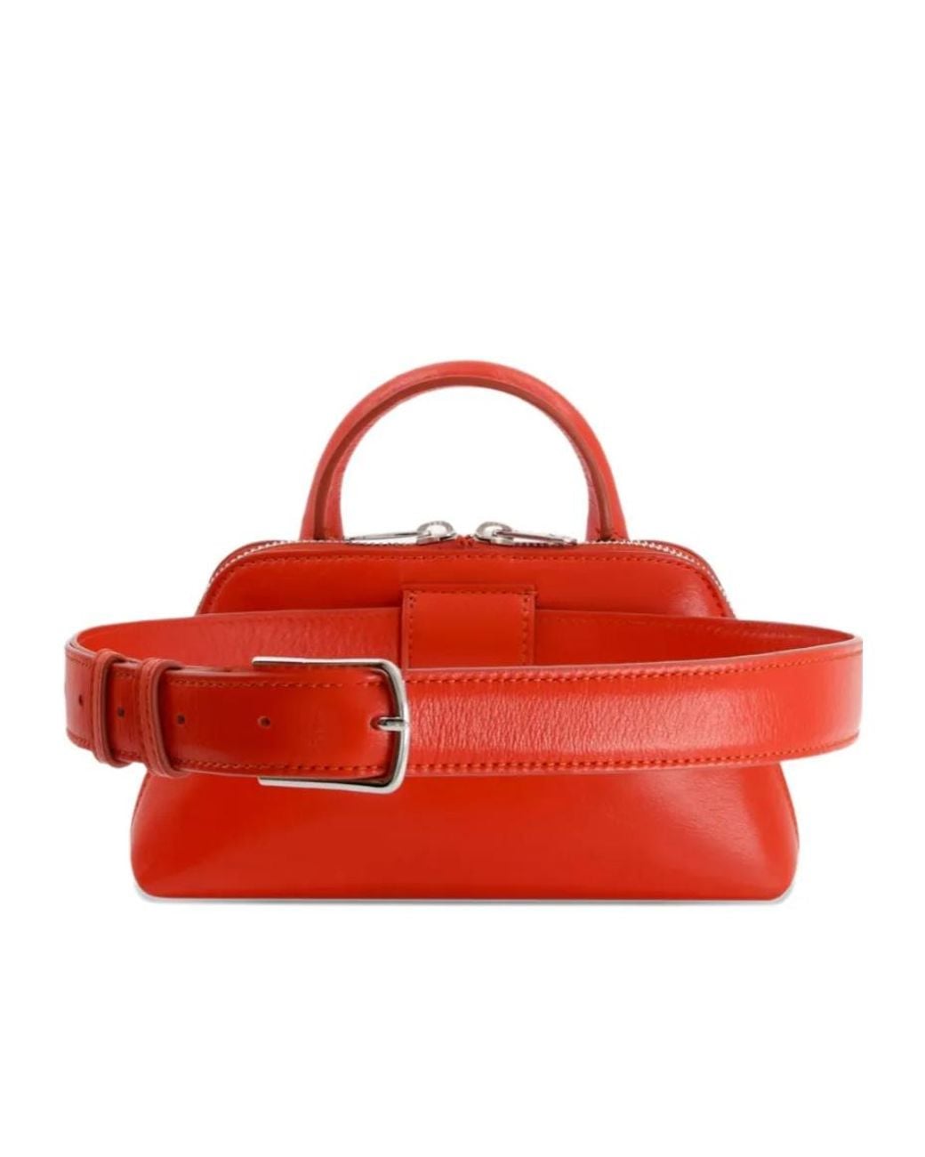 Coperni Red Duffle Leather Belt Bag