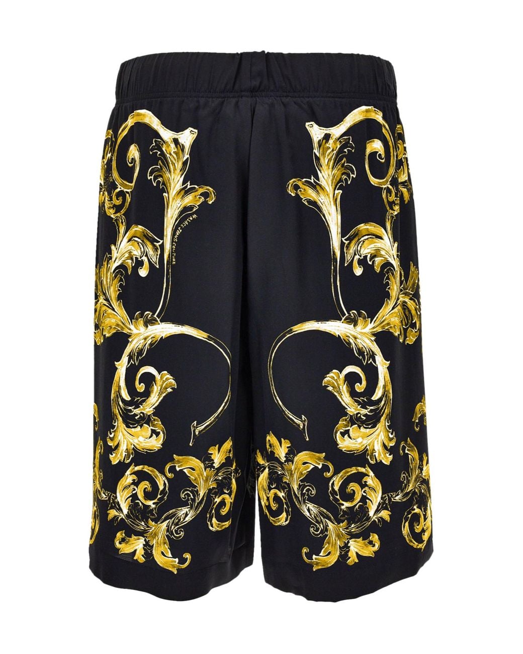 Versace Jeans Blue Couture Barocco-Print Shorts for men