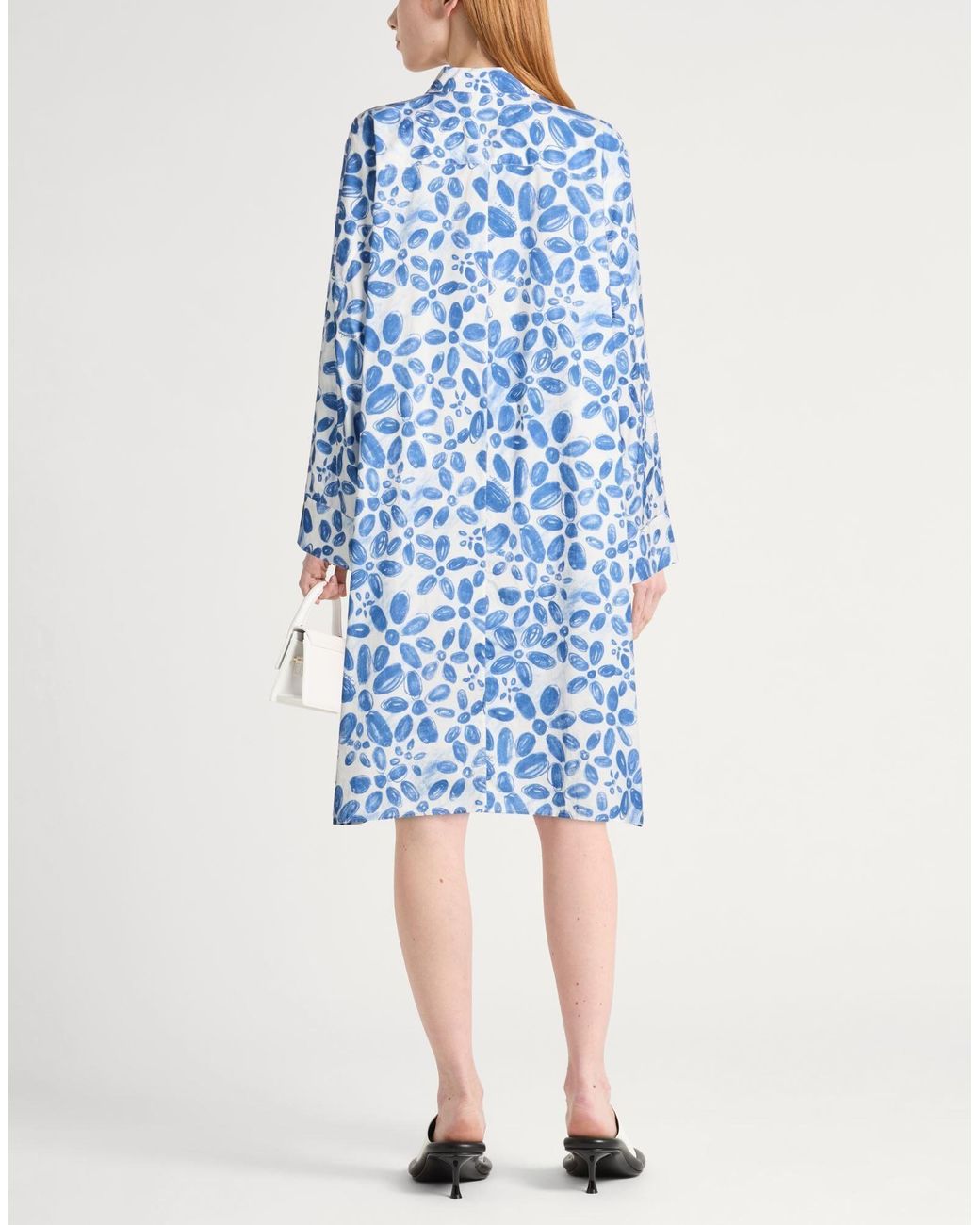 Marni Blue Azure Mini Dress Cotton