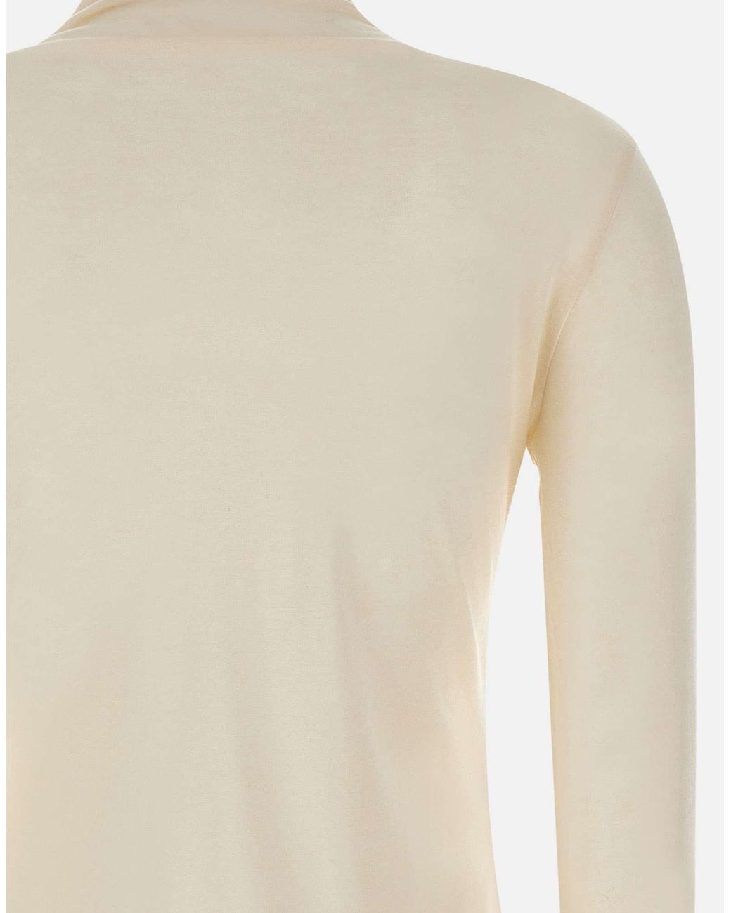 Boss White Boss High-Neck Jersey Top