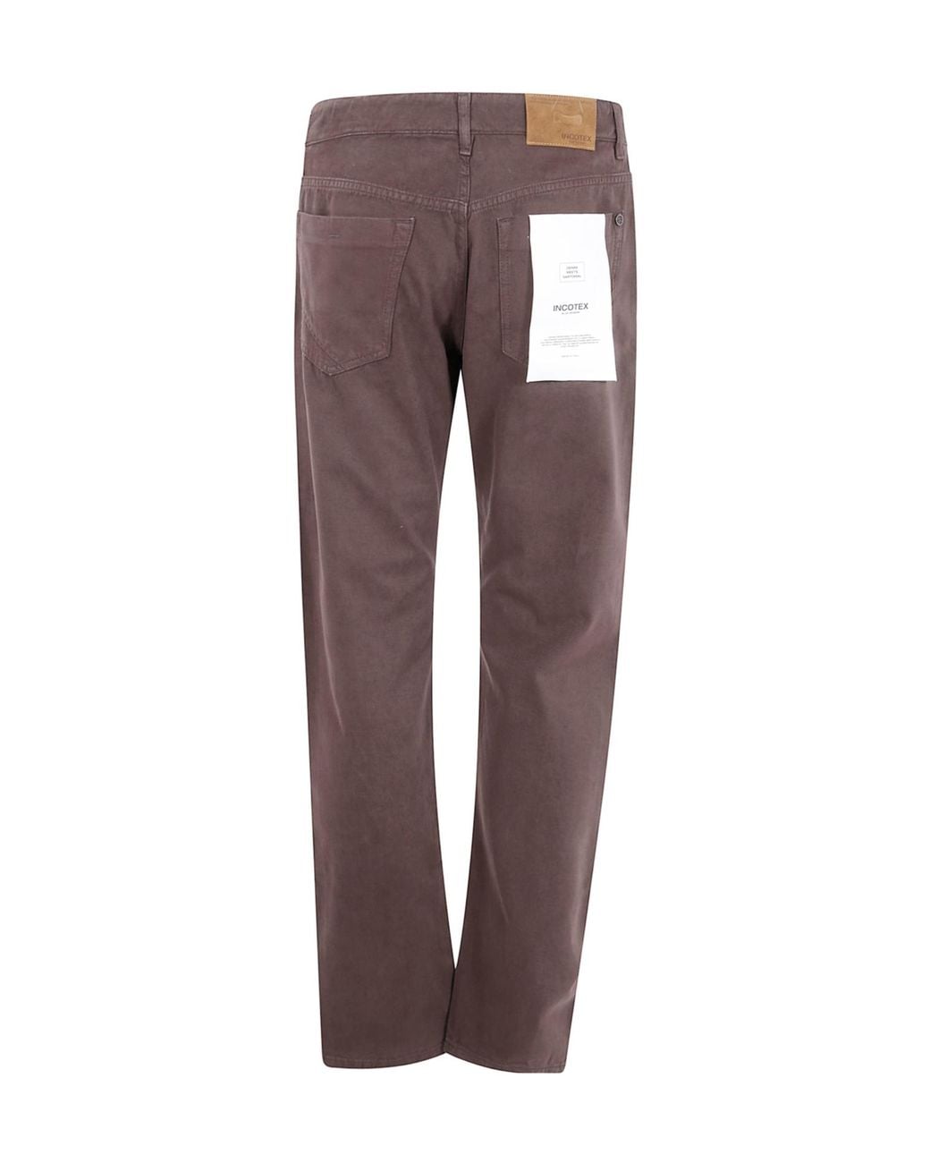 Incotex Gray Five-Pocket Trousers for men