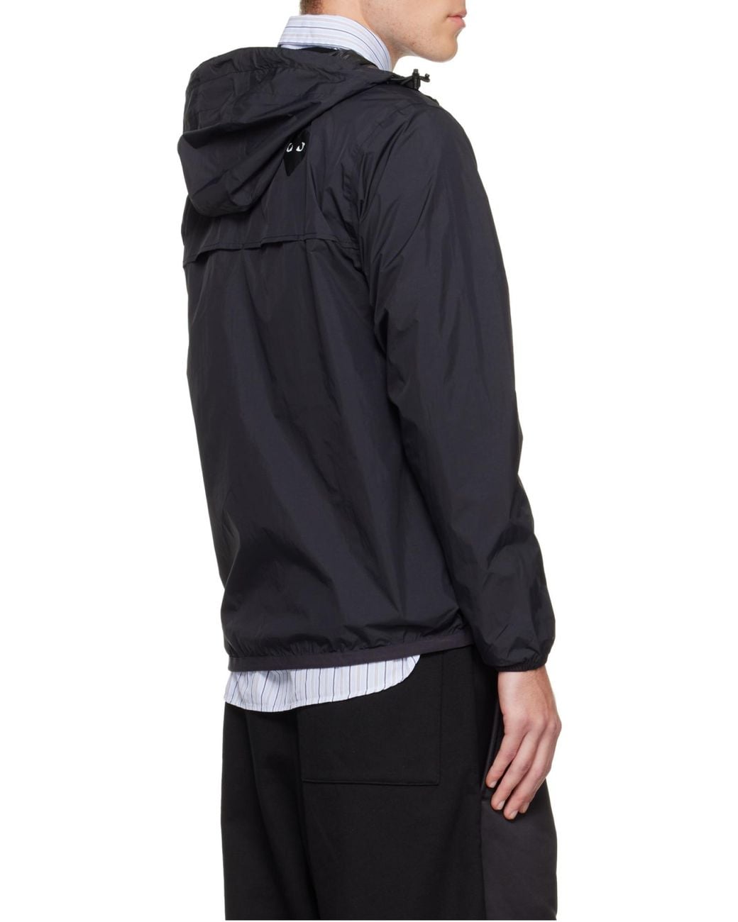 COMME DES GARÇONS PLAY Black Comme Des Garçons Play Hooded Zipped Jacket for men