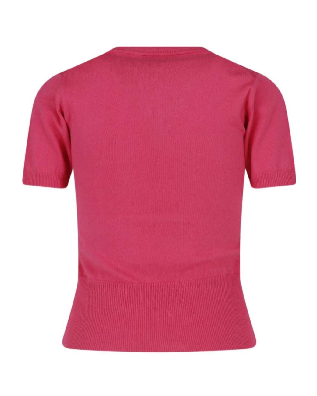 Vivienne Westwood Pink Orb Embroidered Knit Top