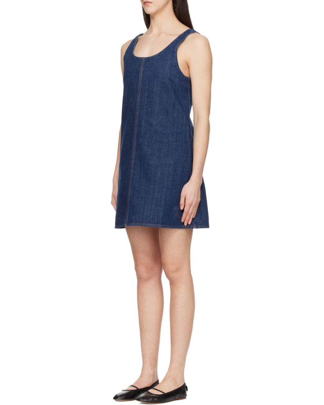 AMI Blue Ami Short Strappy Dress