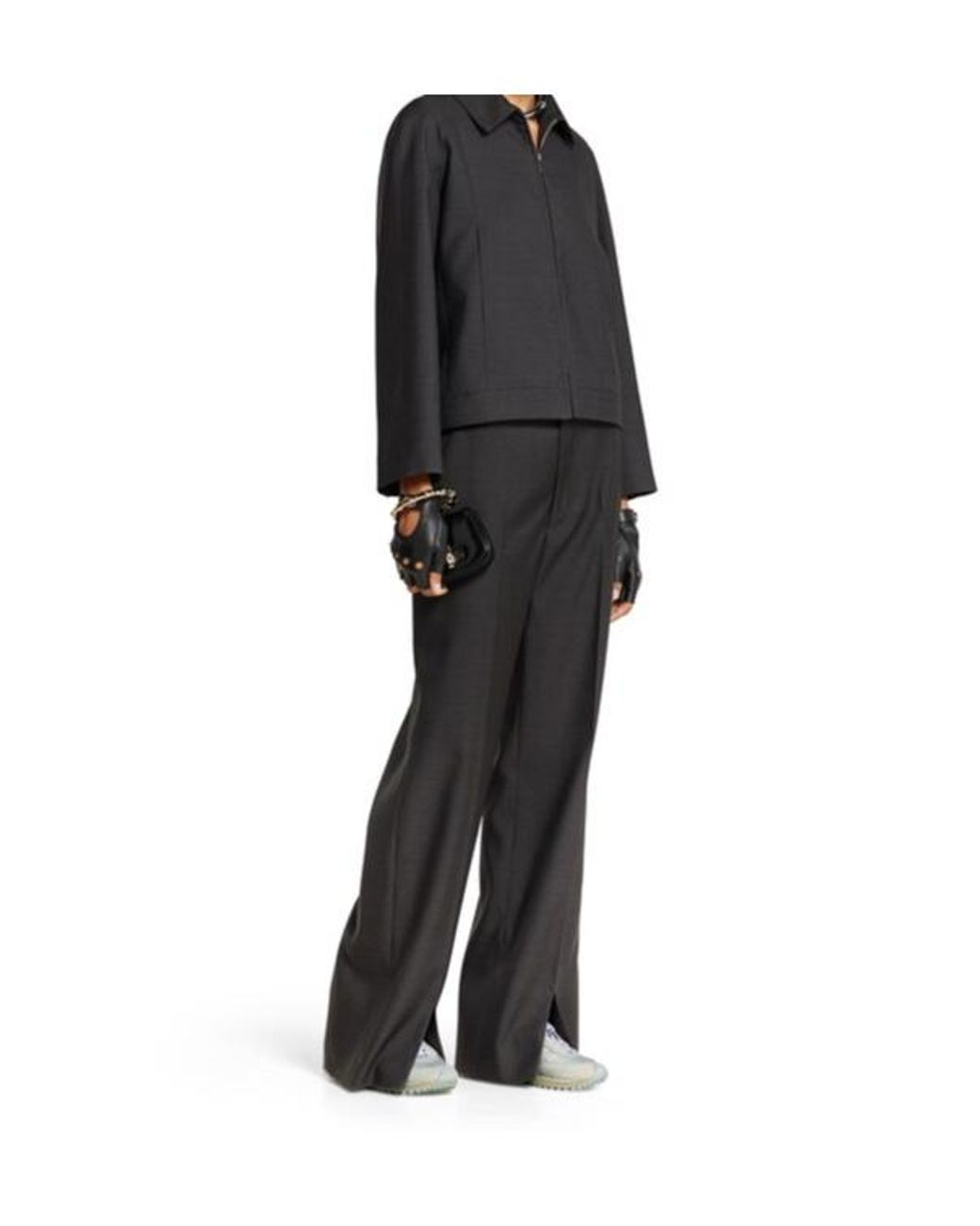 Gucci Gray Straight-Leg Trousers