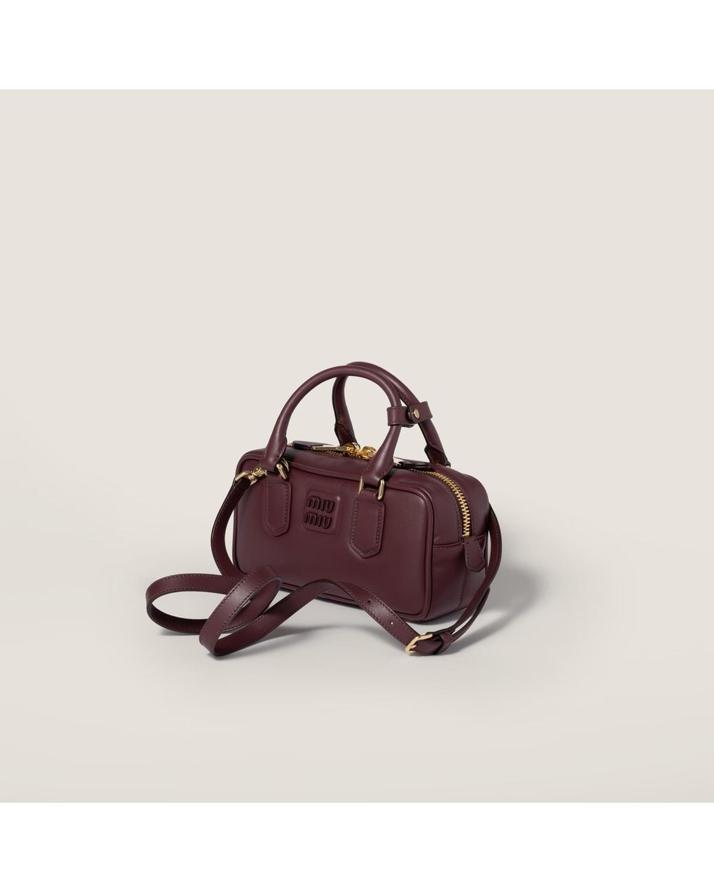 Miu Miu Purple Dual-Handle Shoulder Bag
