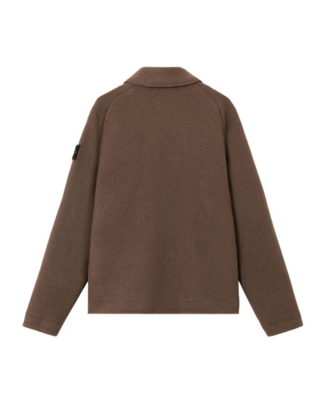 Stone Island Brown Regular-Fit Cardigan With Raglan Sleeves for men