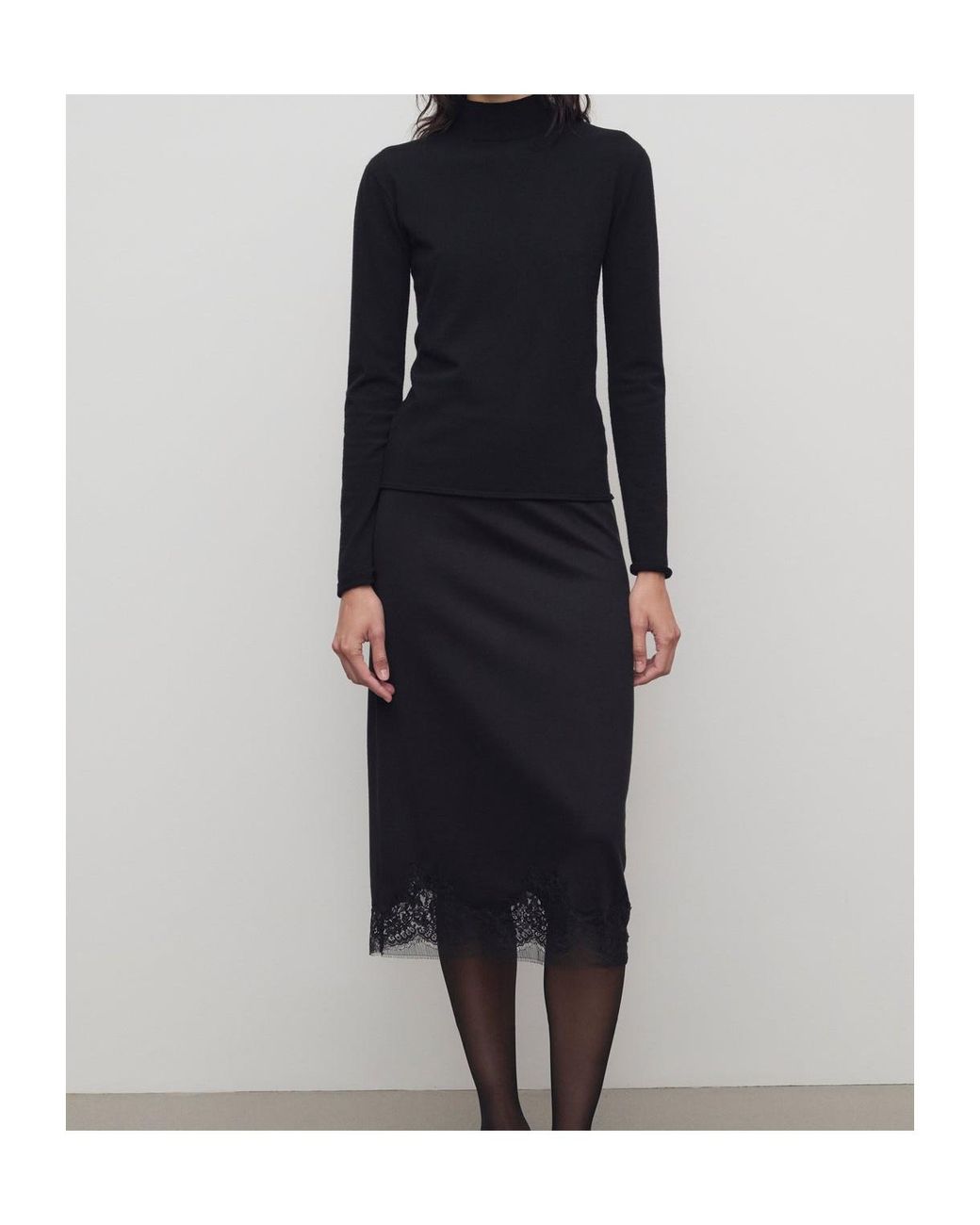 The Row Black Mea Skirt