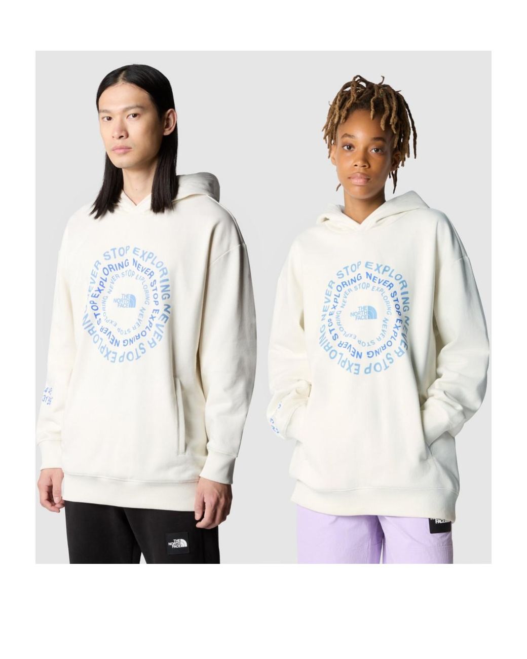 The North Face Gray Nse Graphic Hoodie for men