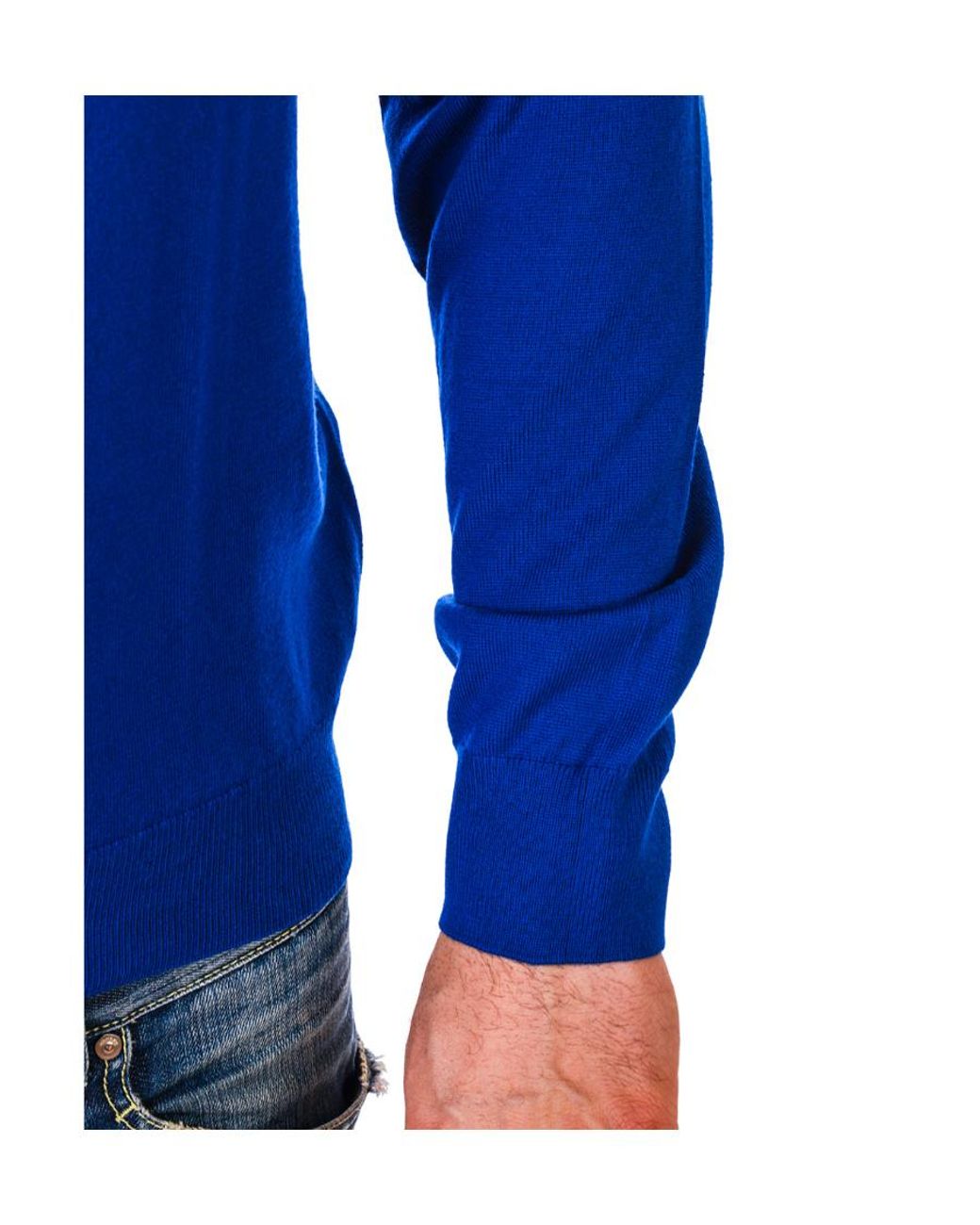 Emporio Armani Blue High-Neck Sweater for men