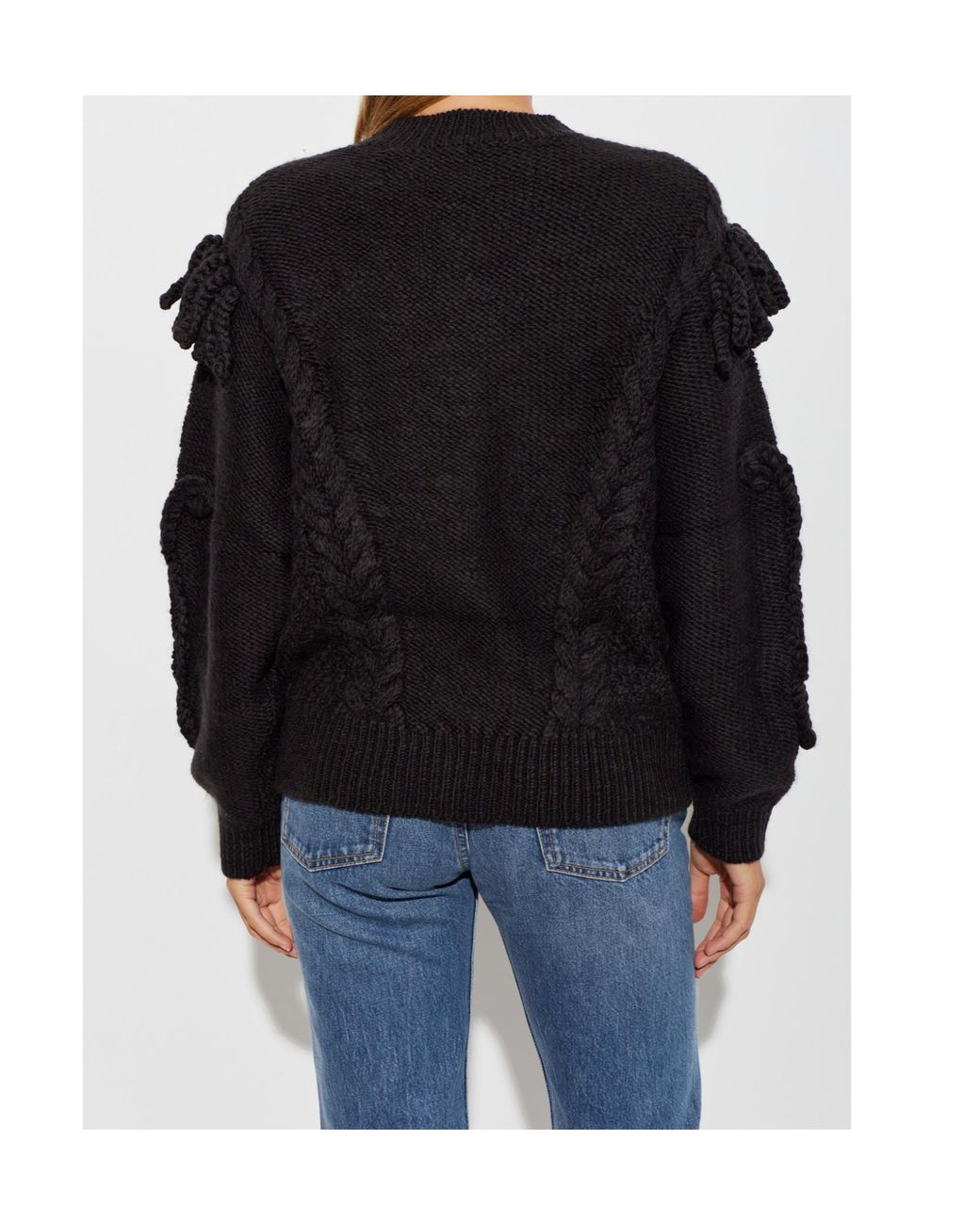 Isabel Marant Black Isabel Marant Étoile Katria Cable Knit Sweater