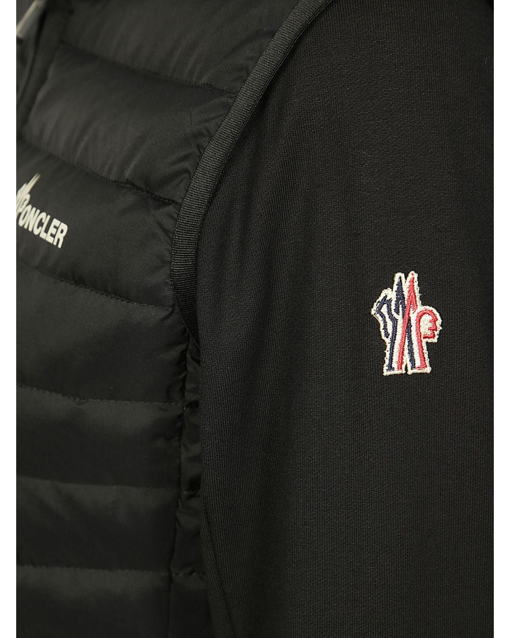 Moncler Black Grenoble Padded Zip-Up Hoodie