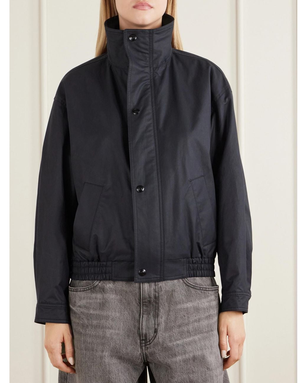 Nili Lotan Blue Casual Cropped Jacket
