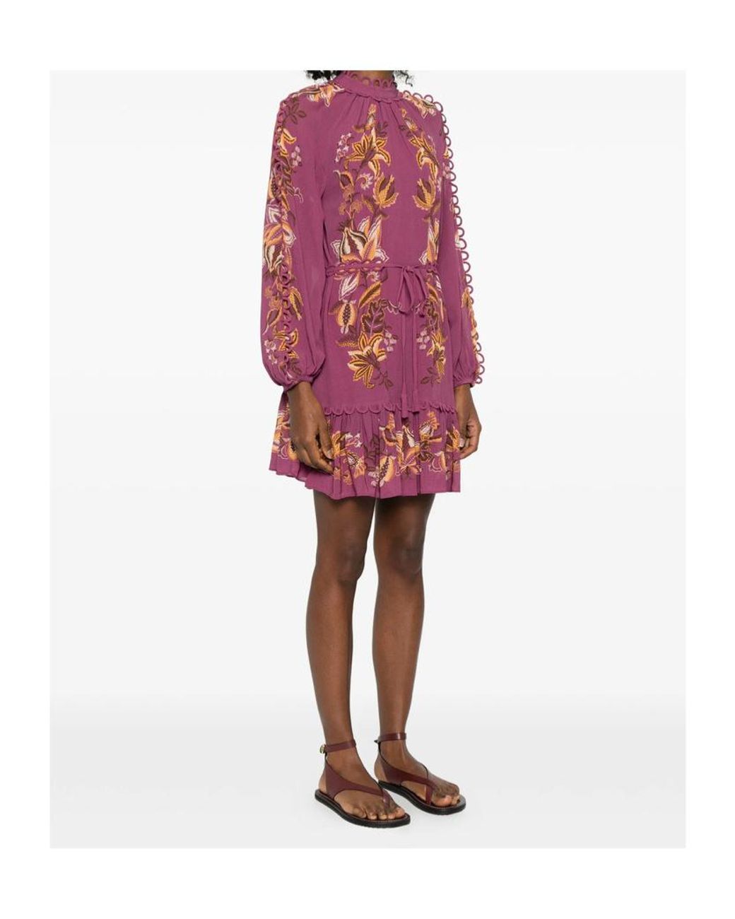 Farm Rio Red Ruffled Dress