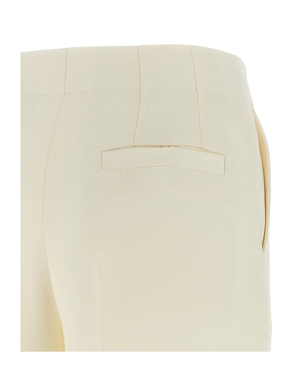 Brioni White Pleat Wide-Leg Pants