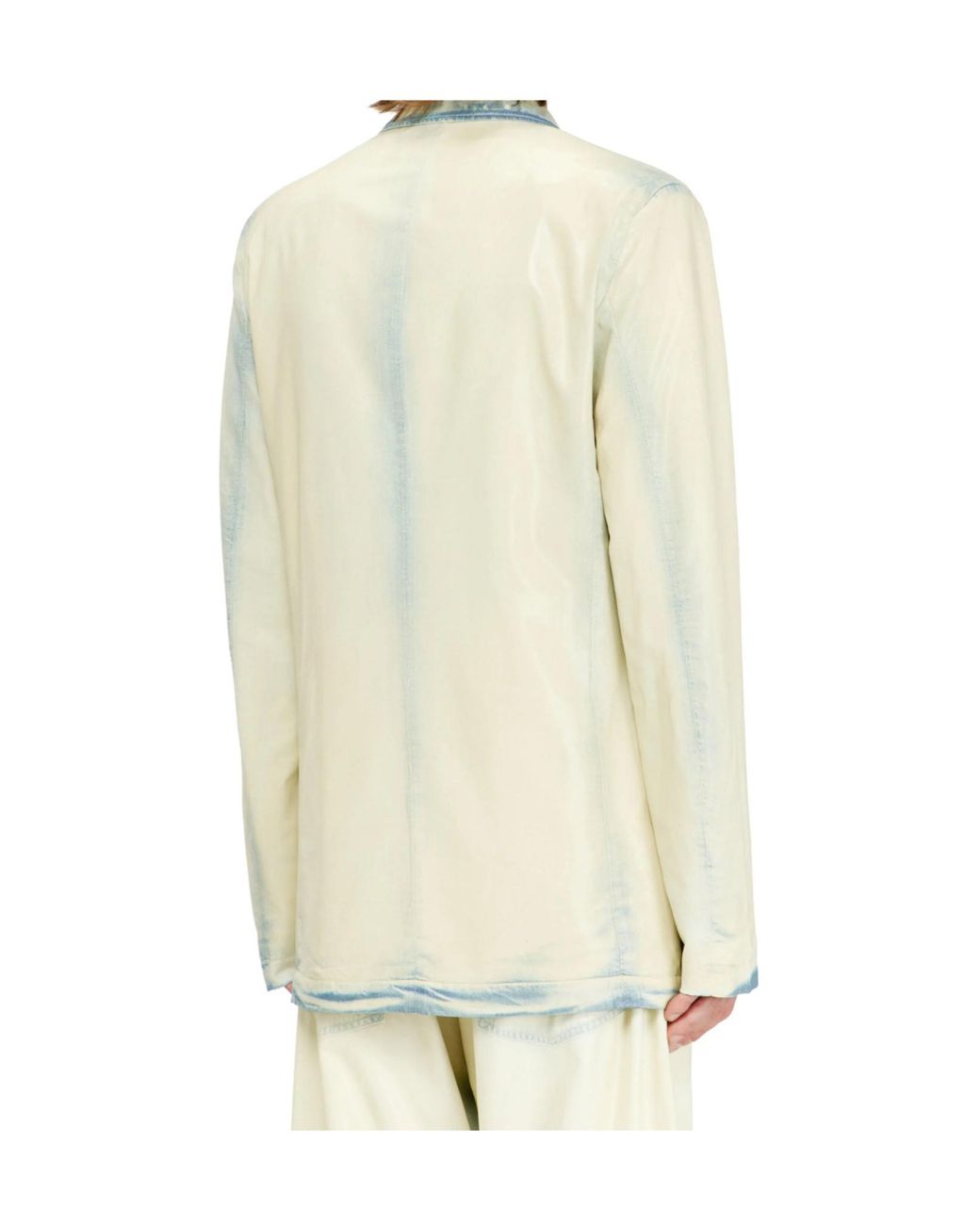 DIESEL White D-Nivale-Fsi Relaxed Blazer for men