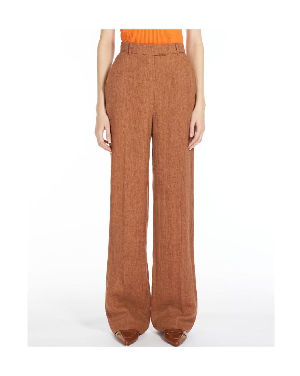 Max Mara Brown Casual Straight Trousers