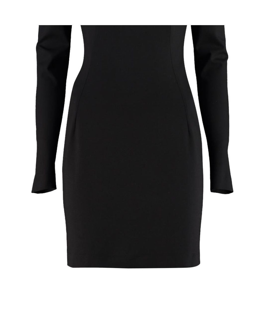 Dolce & Gabbana Black Open Back Wrapped Dress