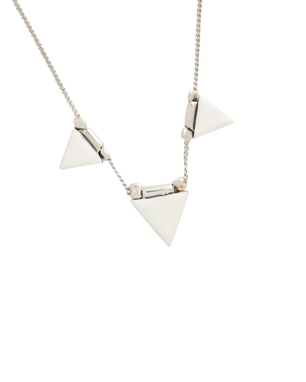 Isabel Marant White Metal Necklaces
