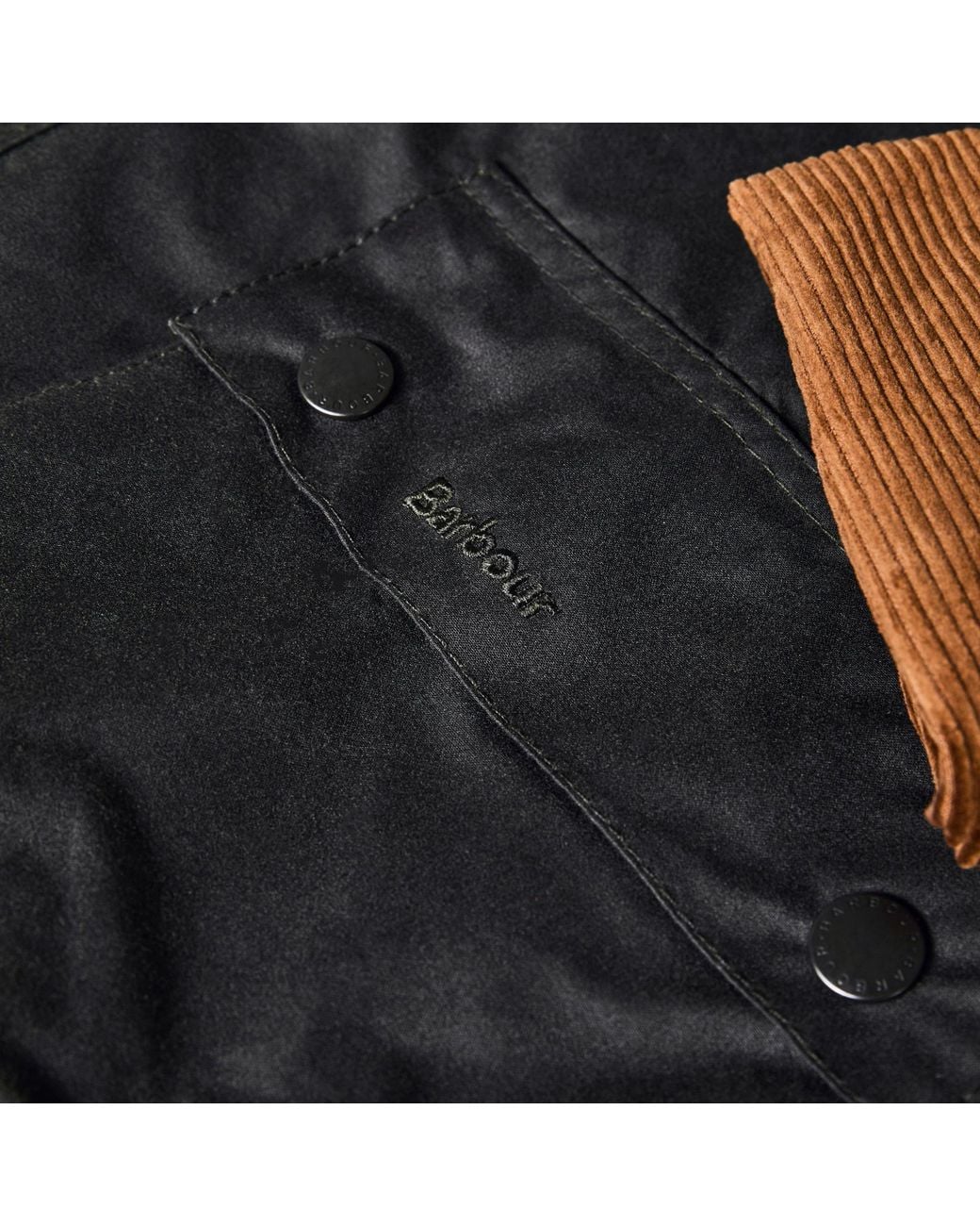 Barbour Black Waxed Field Jacket for men