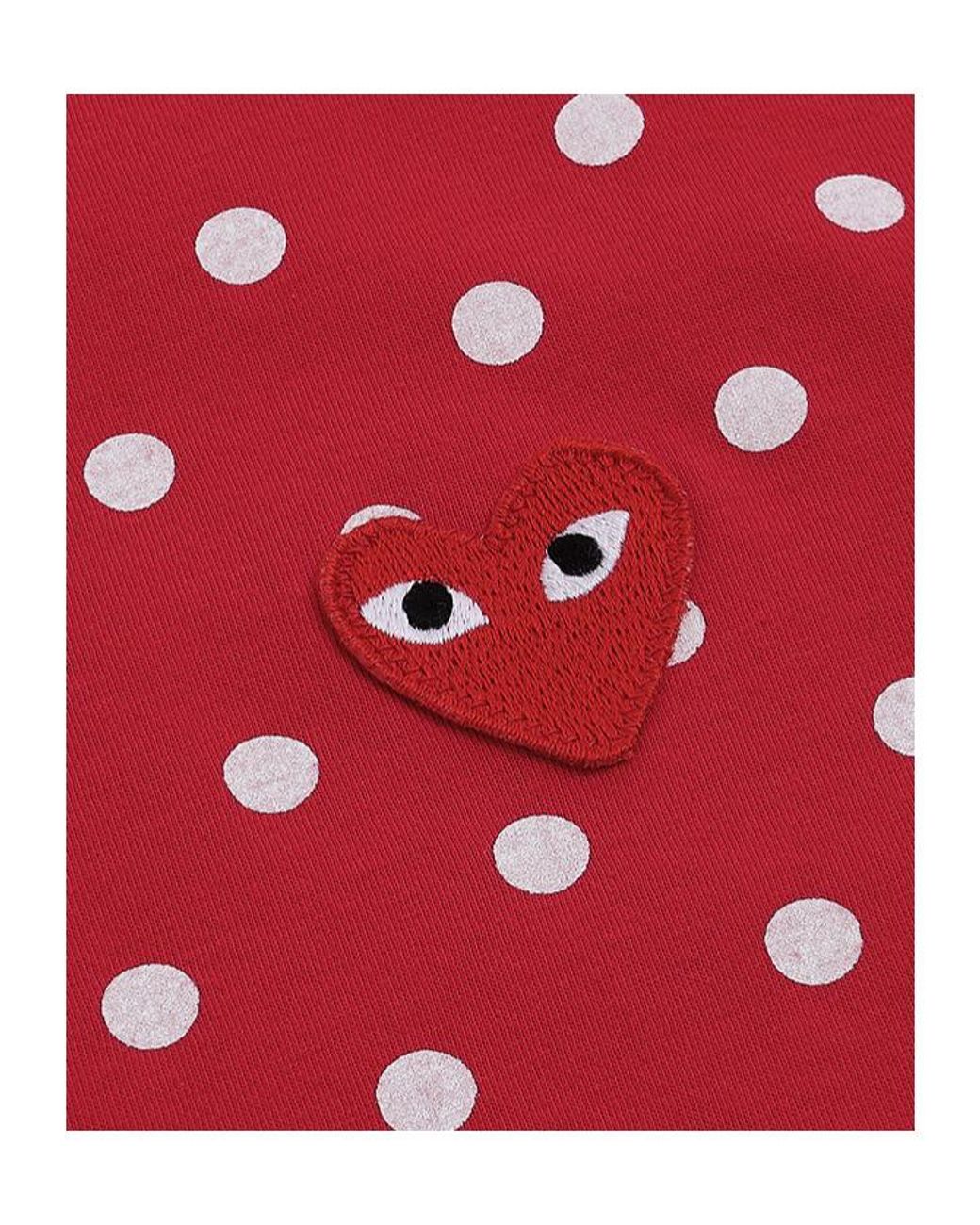 COMME DES GARÇONS PLAY Red Long-Sleeved T-Shirt for men