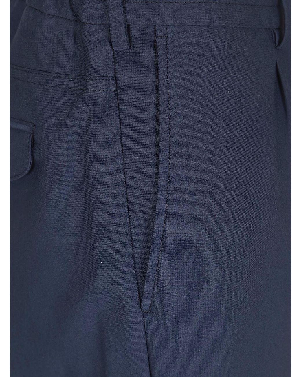Eleventy Blue Drawstring Tapered Pants for men