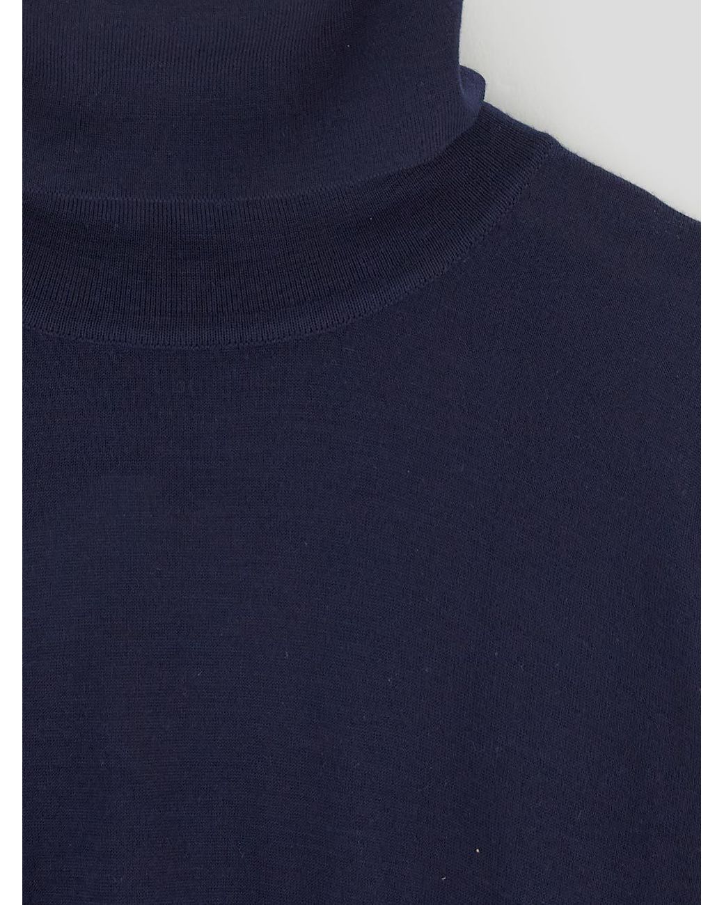 Tod's Blue Turtleneck Knitted Jumper for men