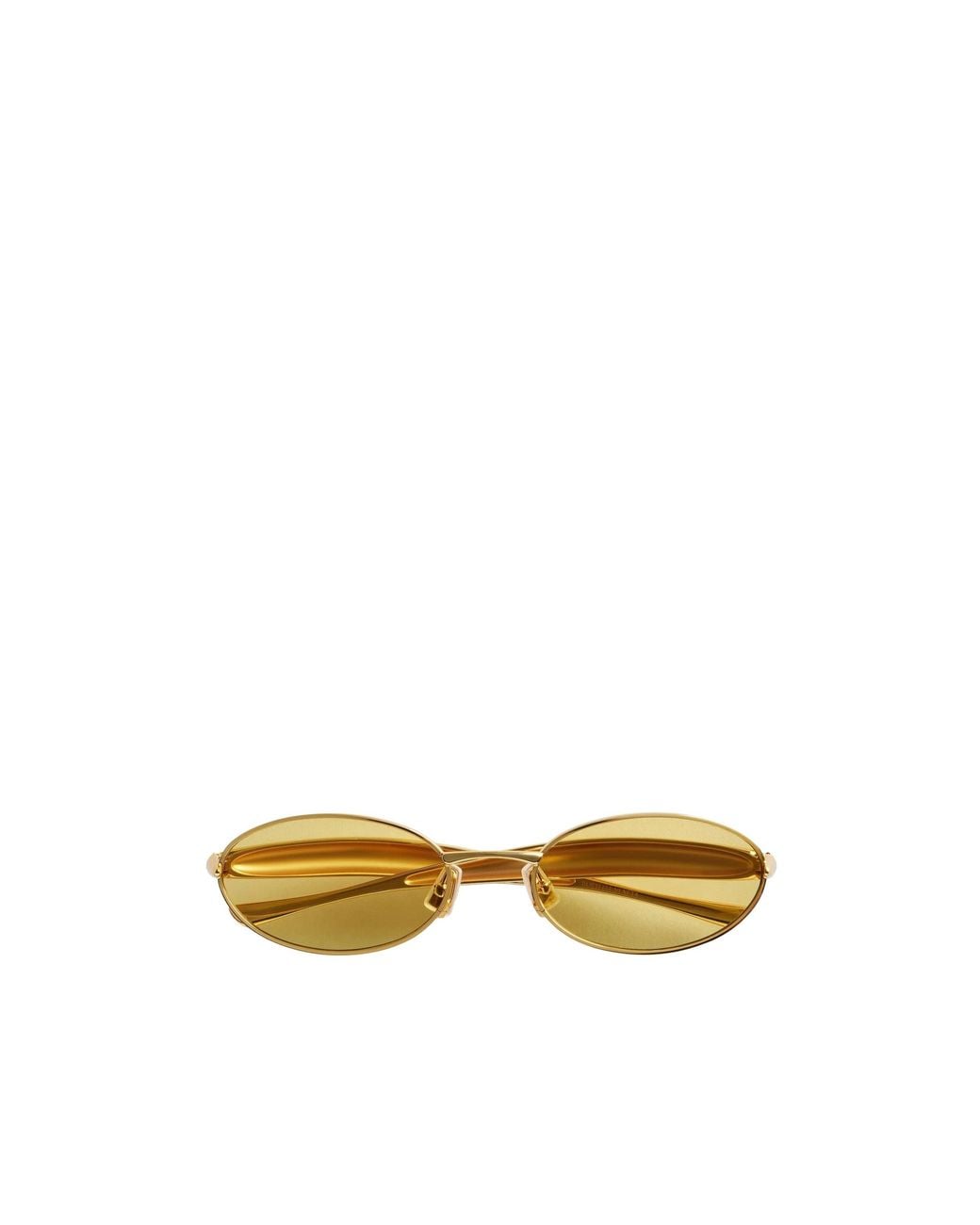 Bottega Veneta Metallic Eyewear Sardine Oval Sunglasses for men