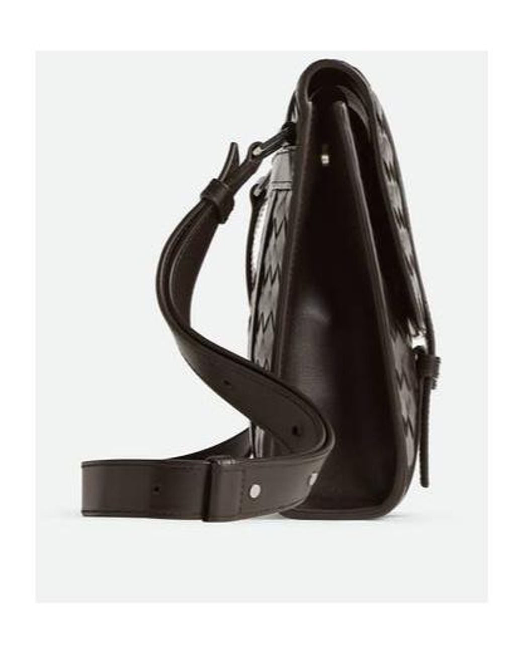Bottega Veneta Black Piccolo Portfolio Crossbody Bag for men