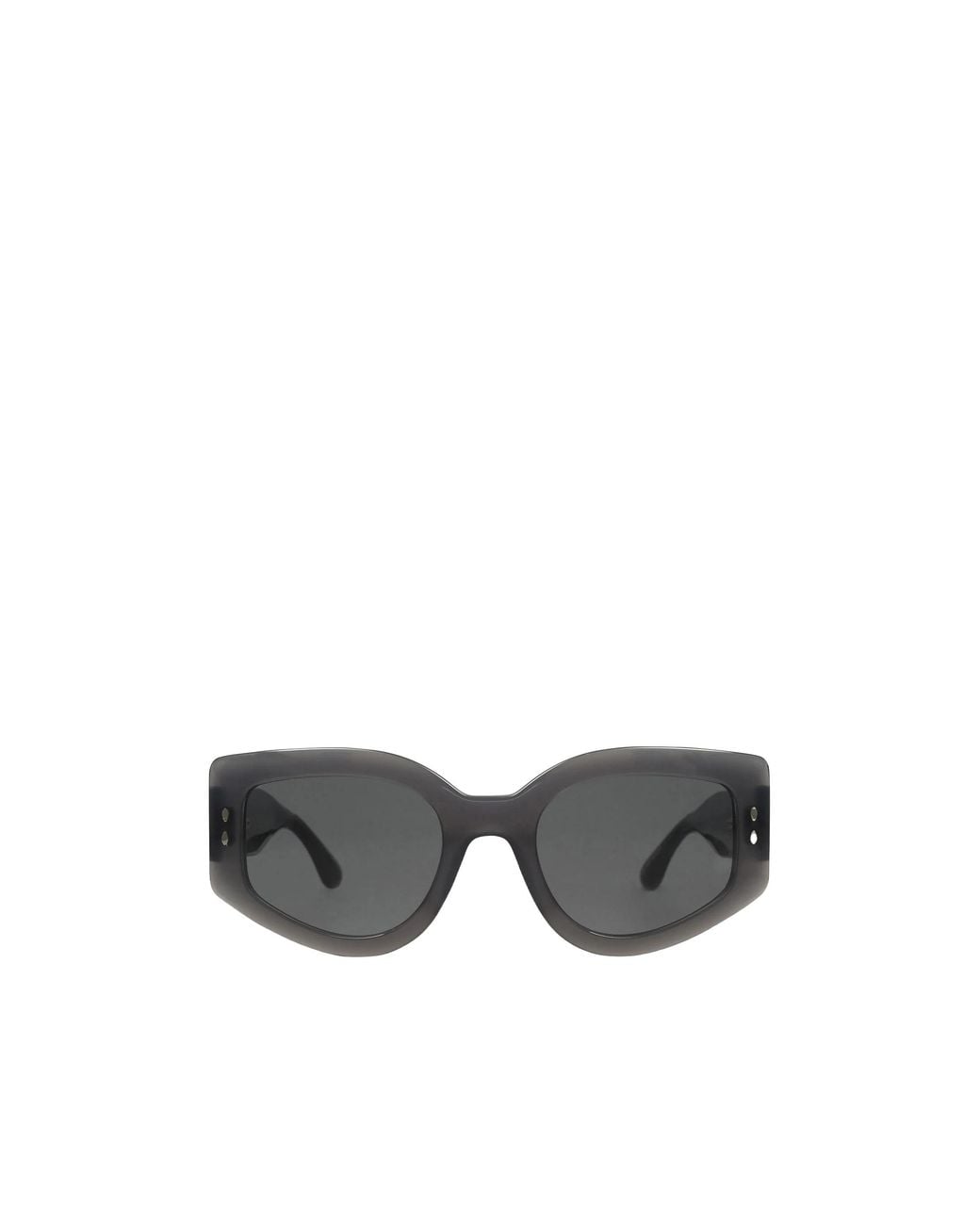 Isabel Marant Gray Minimalist Rectangular Sunglasses