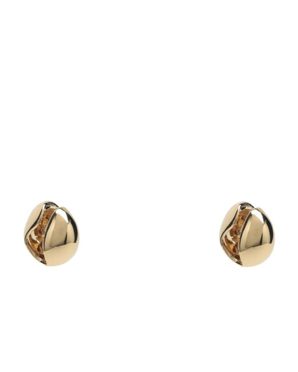 Coperni Metallic C-Logo Earrings