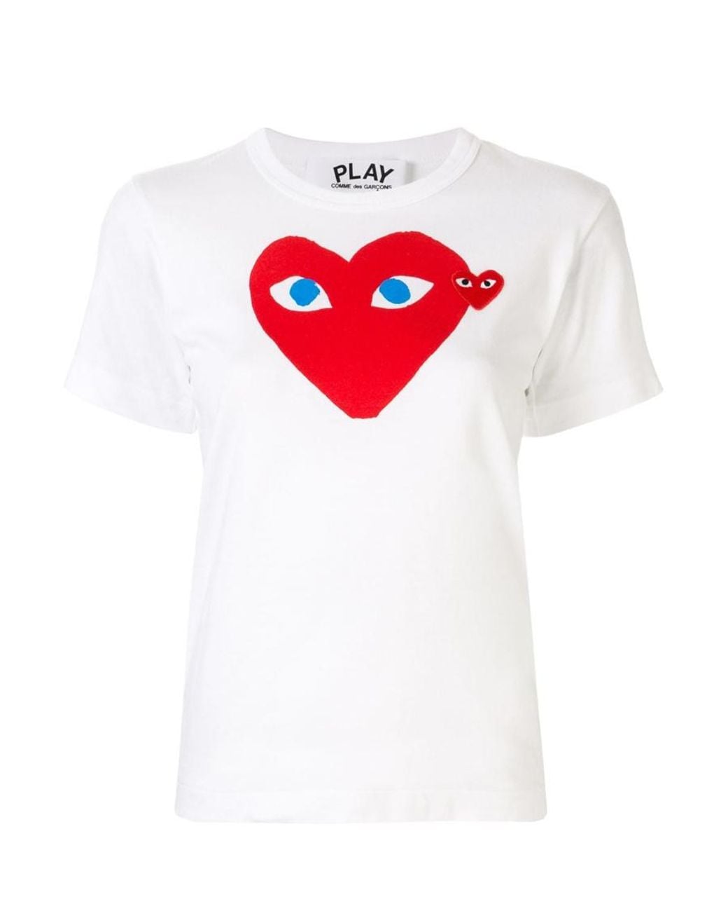 Comme des Garçons Red Heart Logo Appliqué T-Shirt