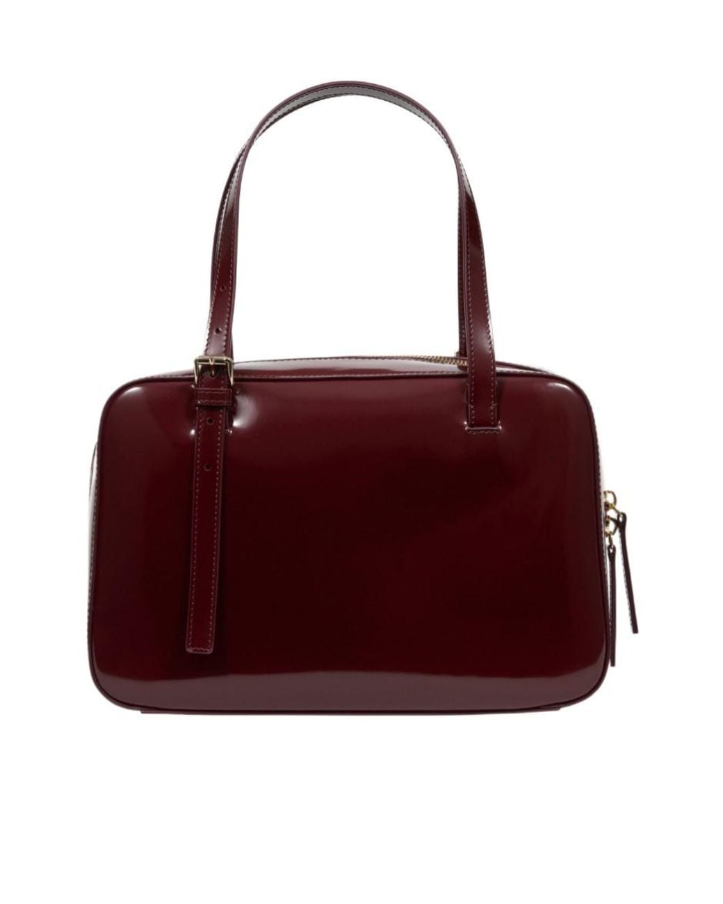 A.P.C. Red Flap Leather Shoulder Bag