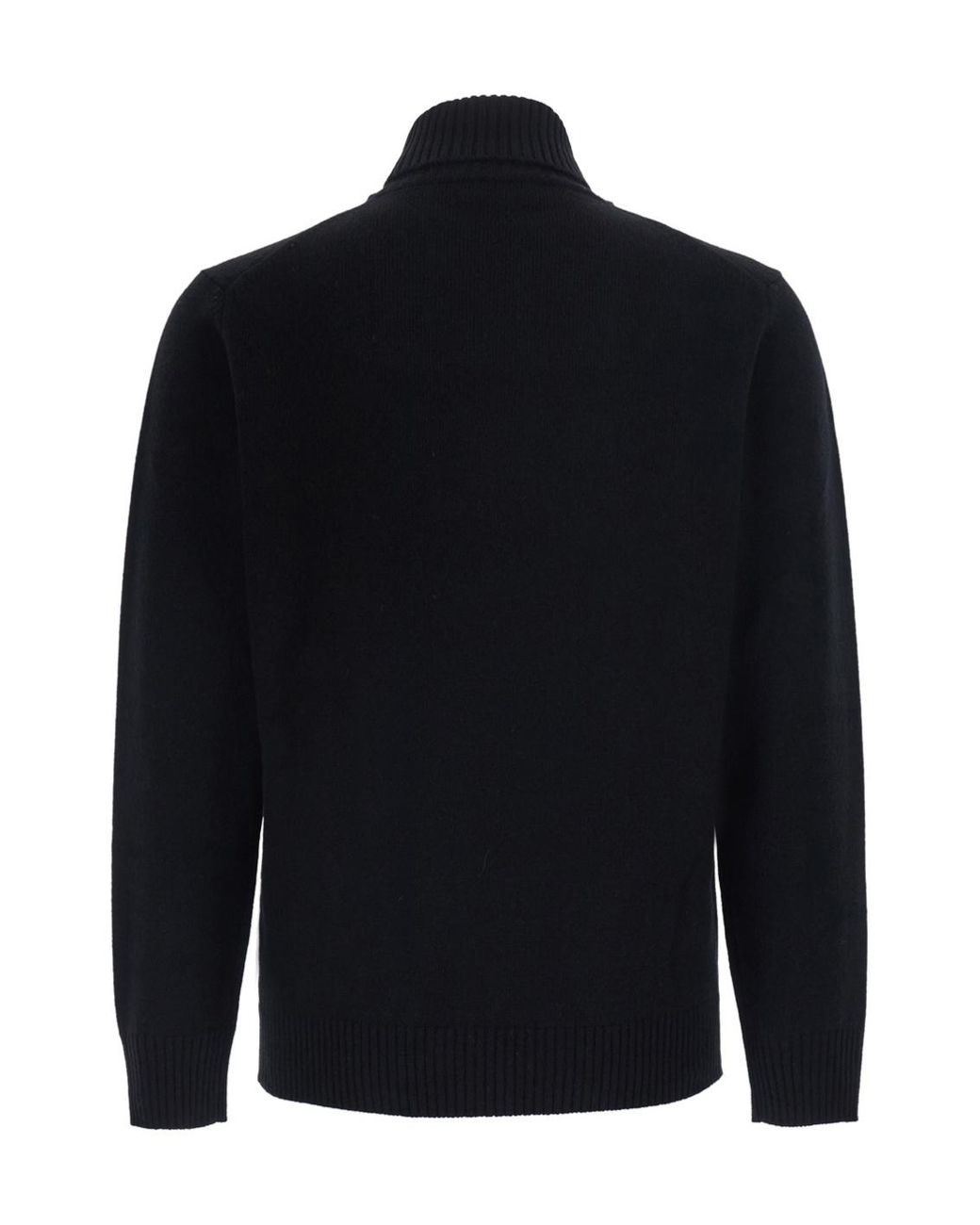 Kangra Cashmere Blue Long-Sleeve High-Neck Top for men