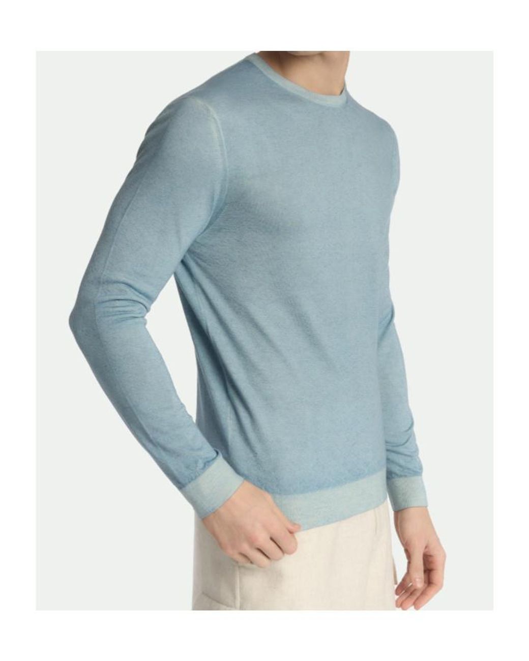 Malo Blue Tavolozza Crew Neck for men