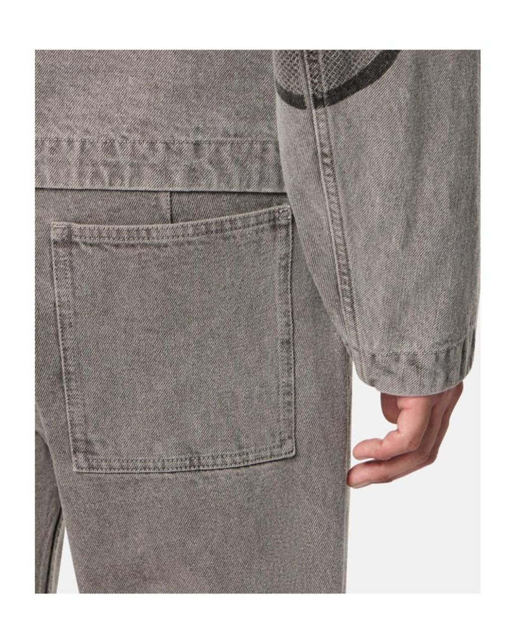 Stone Island Gray Regular Straight-Fit Chino Trousers With Pockets for men