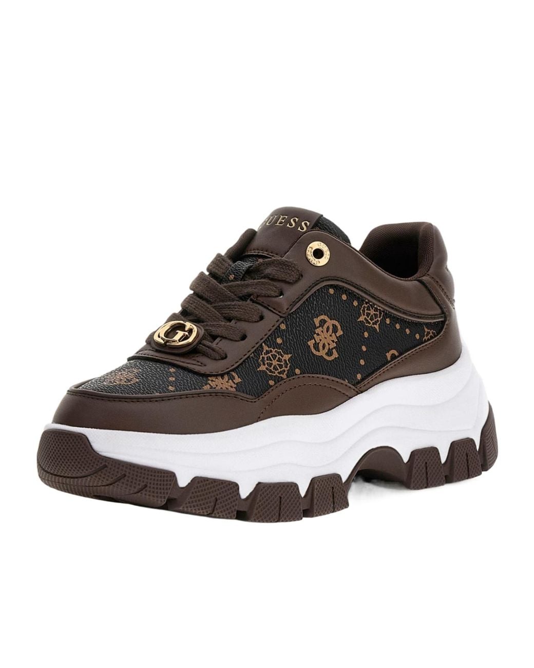 Guess Brown Berrett 4G Peony Logo Running Shoes