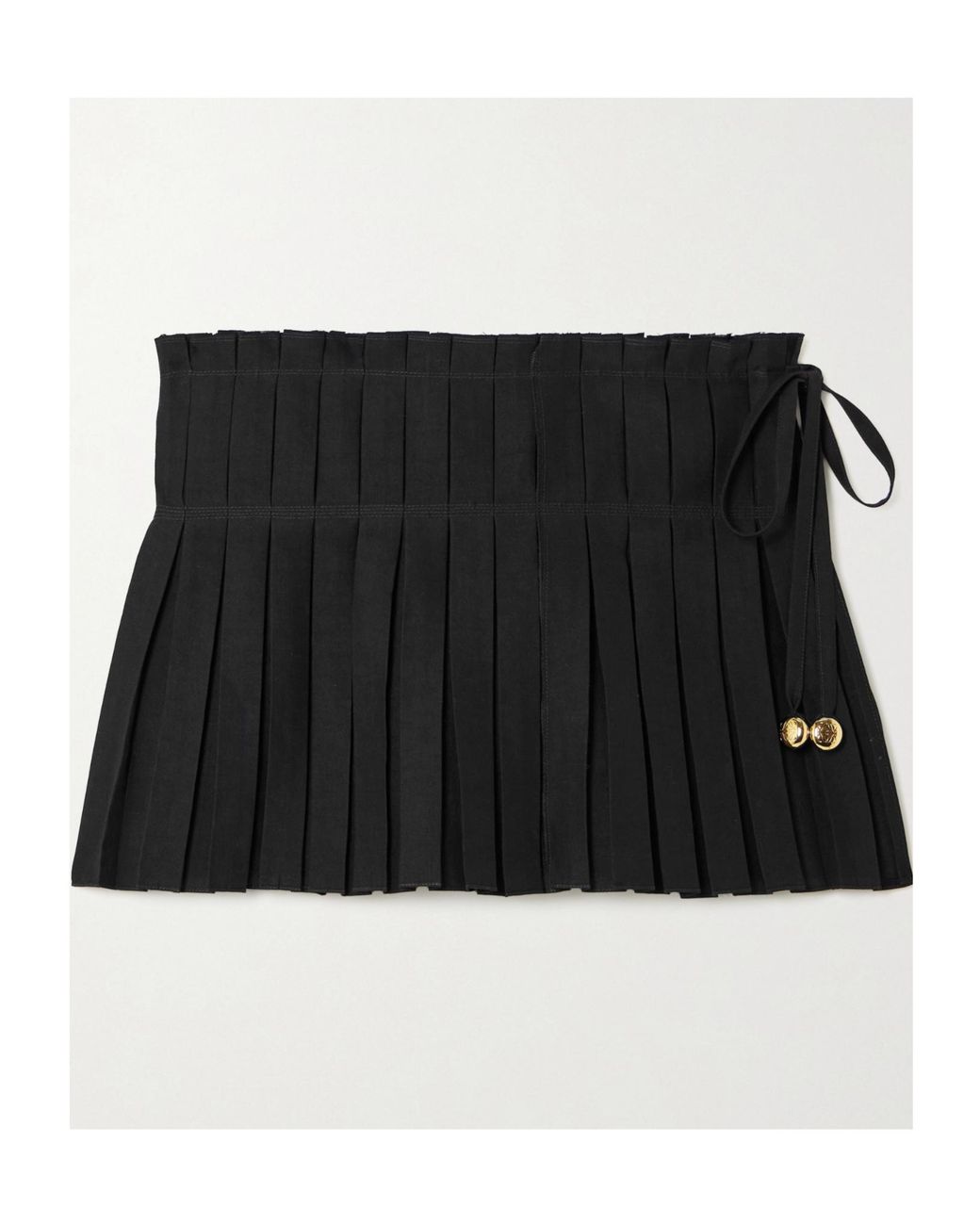 Loewe Black Pleated Shorts