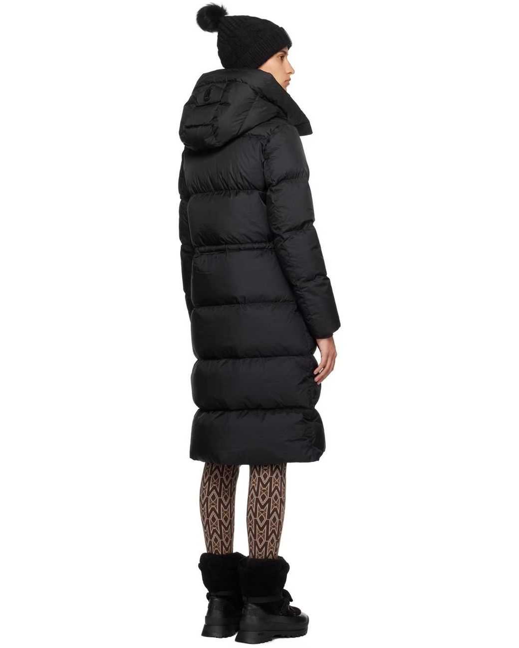 Mackage Black Padded Down Hooded Jacket