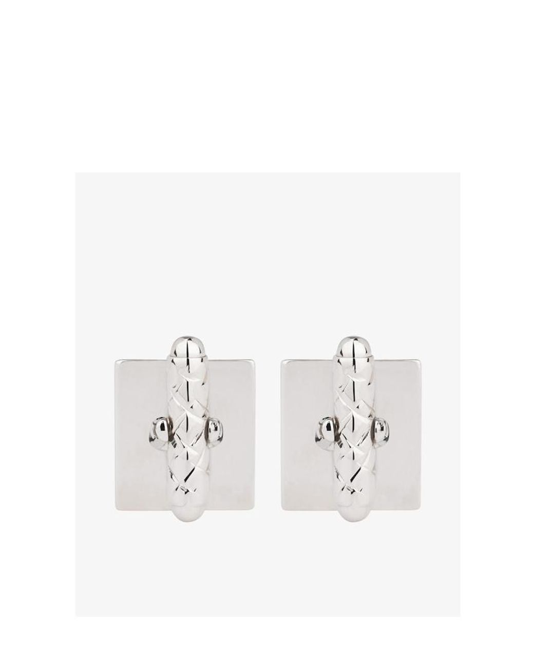 Givenchy White 4G Cufflinks for men