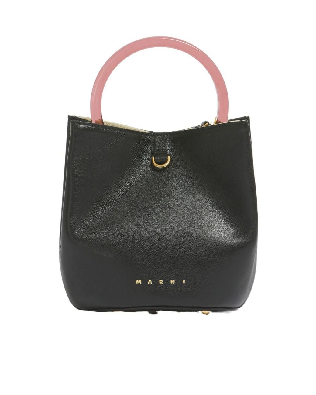 Marni Black Pannier Bucket Bag