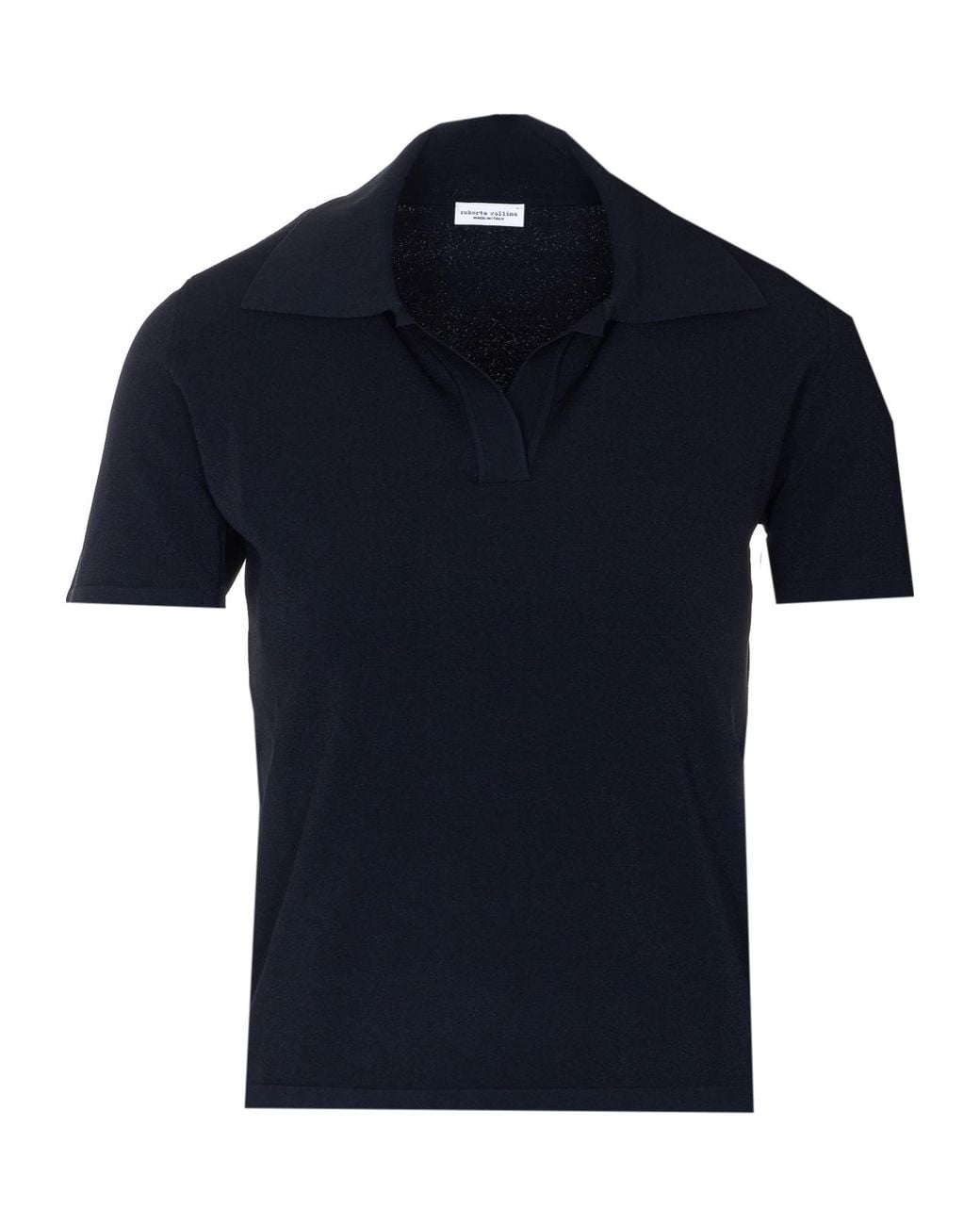 Roberto Collina Blue Open Collar Polo T-Shirt