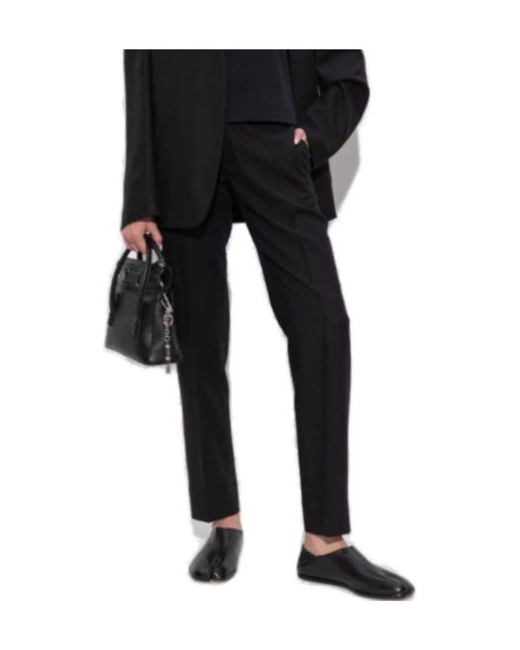 Maison Margiela Black Pantalon À Lien De Resserrage