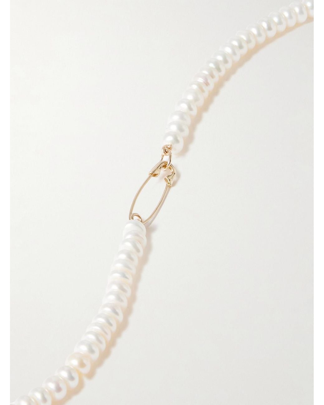 Loren Stewart White 14-Karat Pearl Necklace
