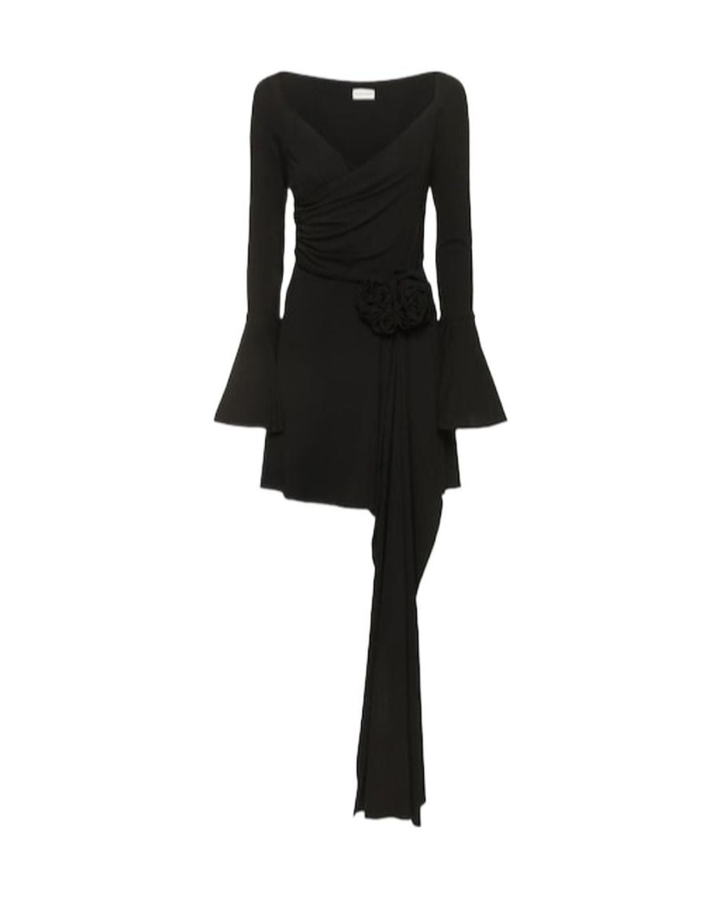 Magda Butrym Black Strapless Jersey Mini Dress