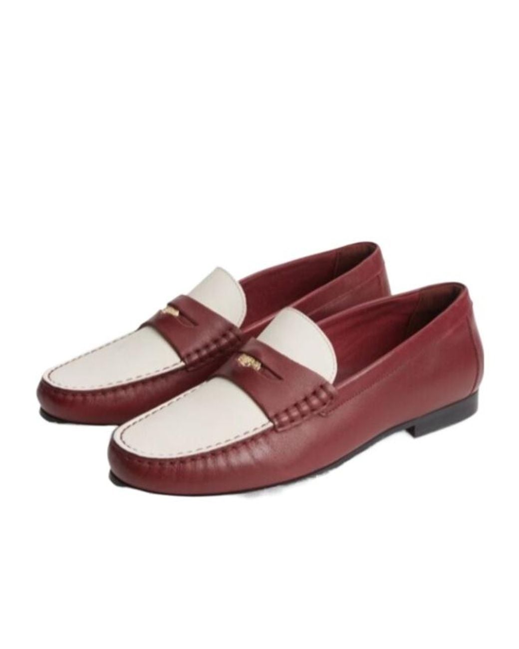 Tommy Hilfiger Red Penny Loafer Flat Shoes