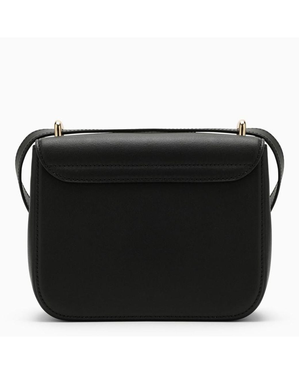 Vivienne Westwood Black Linda Orb Plaque Small Crossbody Bag