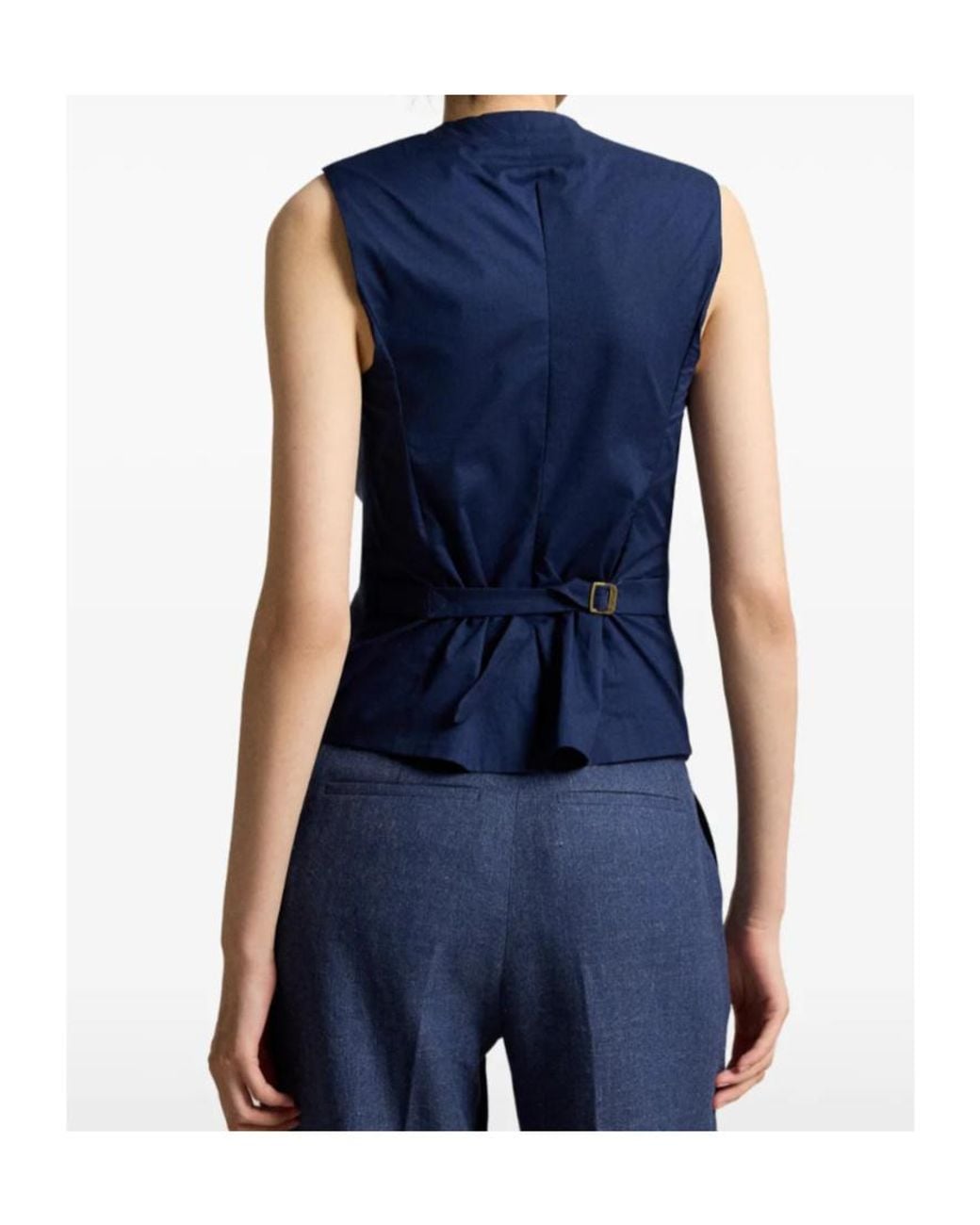 Polo Ralph Lauren Blue Buttoned Vest