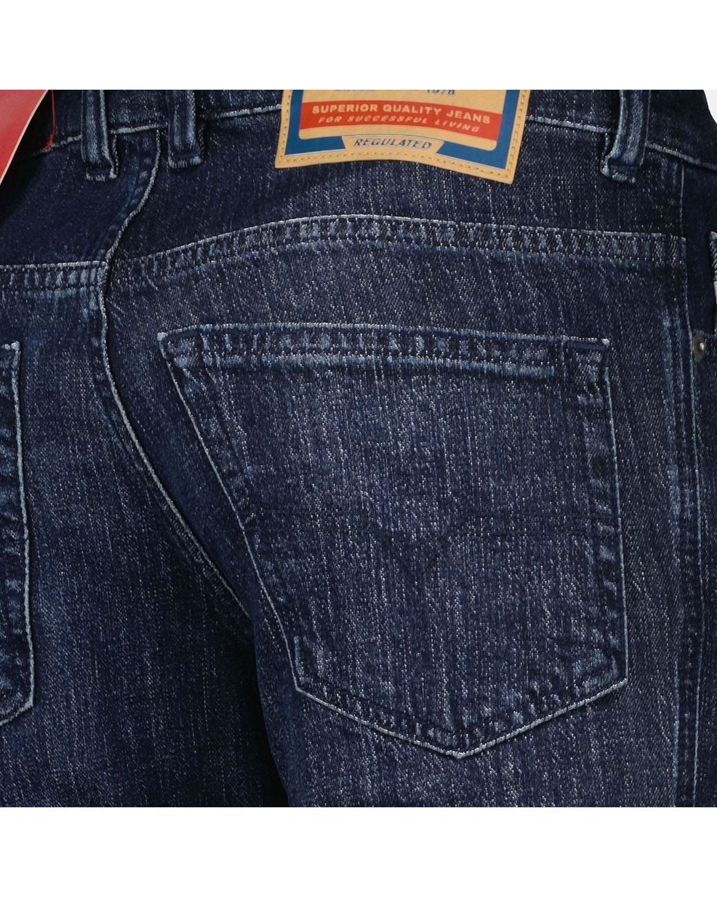DIESEL Blue D Vyl Straight-Leg Jeans for men